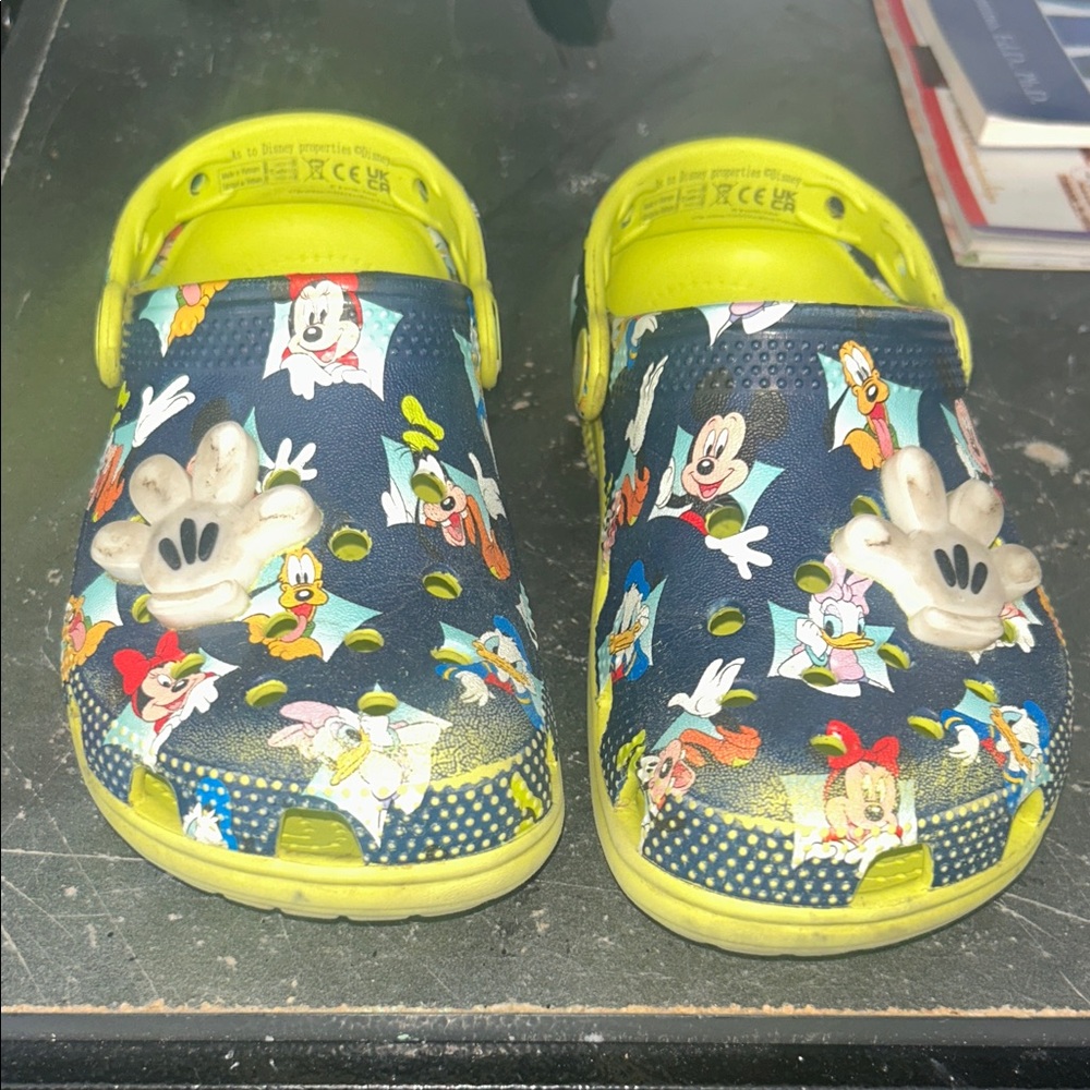 Disney Kids Crocs Kids - Navy and Lime